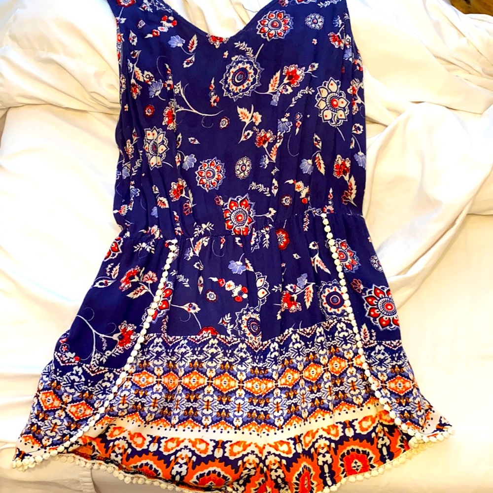 Blue & Orange Romper
